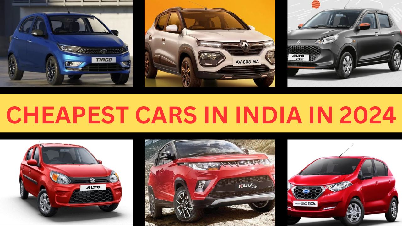 CHEAPEST CARS IN INDIA IN 2024
